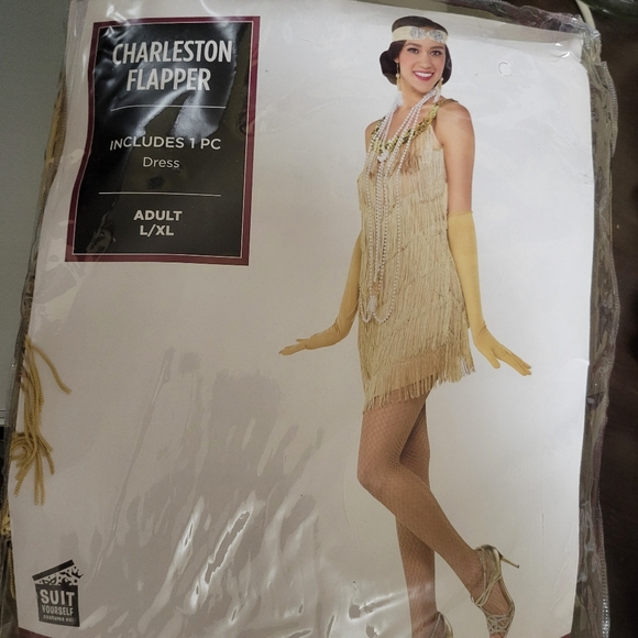 Restock NEW Adult Charleston Flapper Costume L/LX - Picture 3 of 12